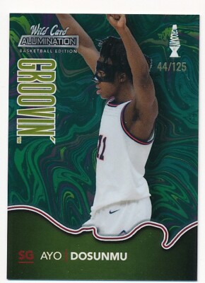 AVO DOSUNMU 2022 WILD CARD GROOVIN #5 SP #44/125 MINT