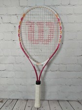 Wilson Tennis Racket Pink, Orange, White 3 7/8" Grip Racquet