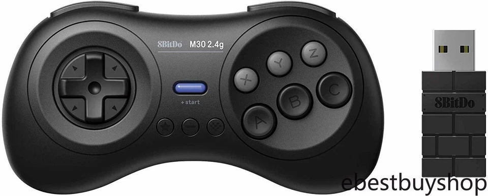 8Bitdo M30 2.4G Wireless Gamepad for Sega Genesis Mini and Mega Drive Mini - Image 2 of 4