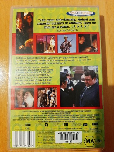 DIRTY DEEDS (2002) - VHS Movie -BRYAN BROWN - Sam Neill (Box EX-Rental) - Picture 2 of 3
