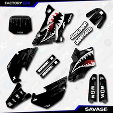 Black Savage Racing Camo Graphics Kit Fits 02-14 Yamaha Yz85 Yz 85 Plate