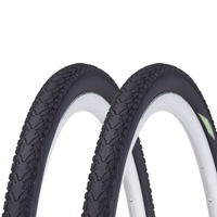2 Reifen 16 X 1.75 (47-305) FüR Kinder Citybike MTB Fahrrad Schwarz