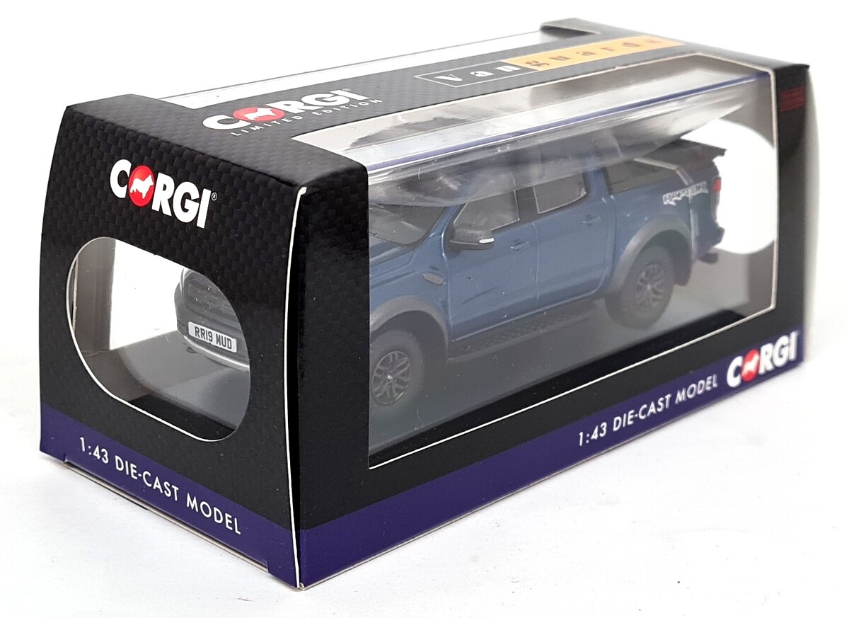 Vanguards VA15201 – Ford Ranger Raptor Bleu, Presse, échelle 1/43, Miniature Diecast
