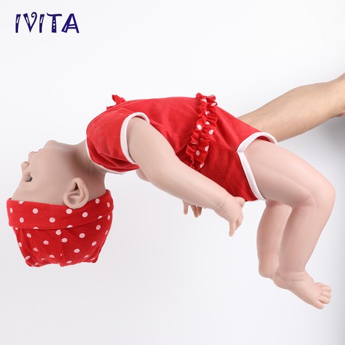 IVITA Handmade Reborn Baby Doll 21"Silicone Rebirth Baby Lifelike Girl Newborn - Picture 5 of 12
