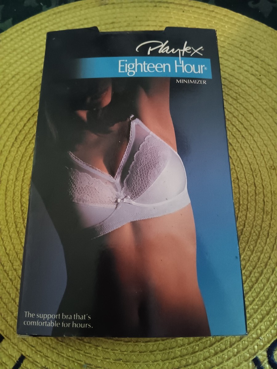 Vintage Playtex 18 HR Support Minimizer #4084 Bra White Size 42 D