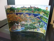 3D-Karte von Budapest mit den Sehenswürdigkeiten