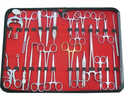 25 PCS PROFESSIONAL PLASTIC SURGERY SET SURGICAL INSTRUMENTS
