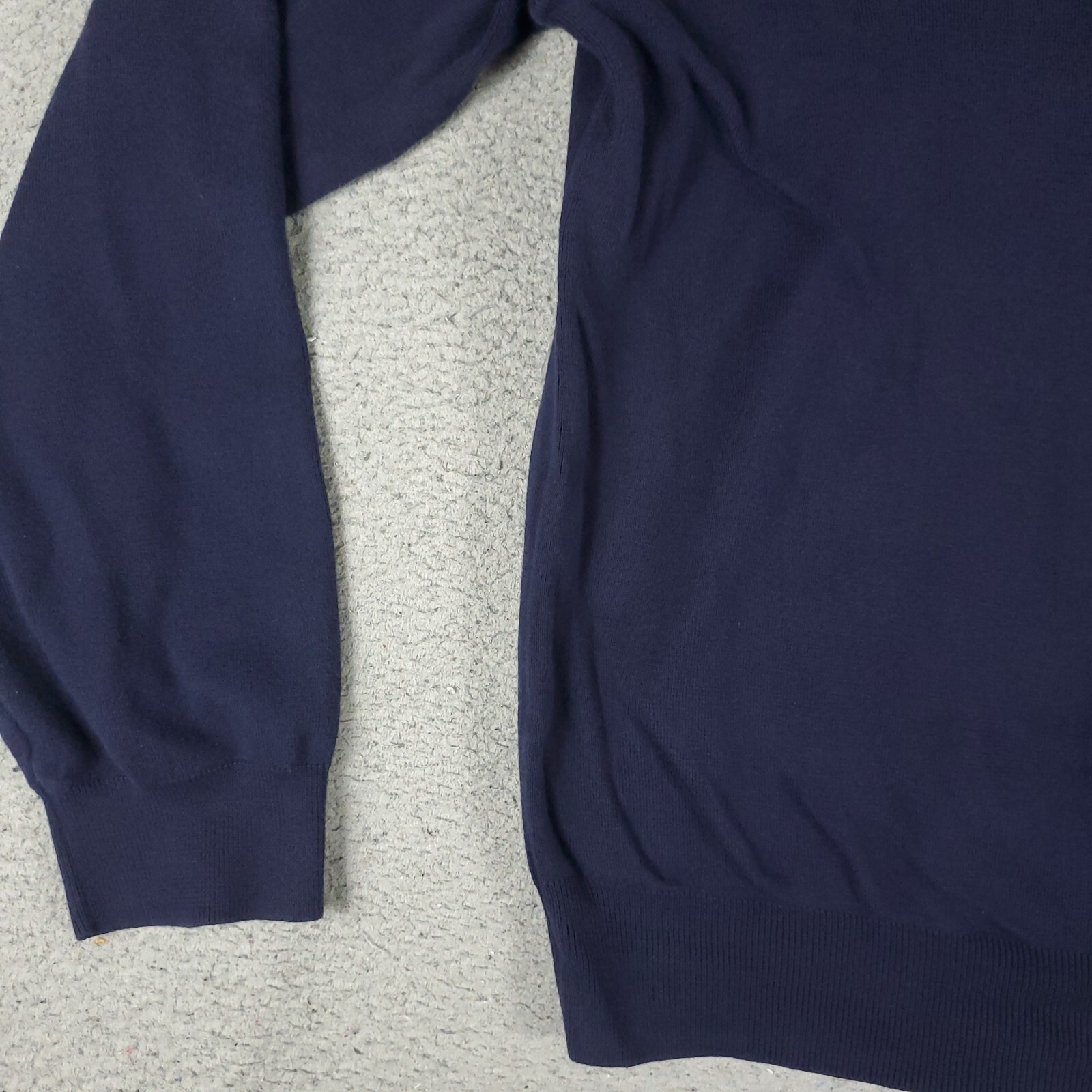 Maglione Ralph Lauren uomo taglia 2XL blu pony scollo a V pullover felpa *