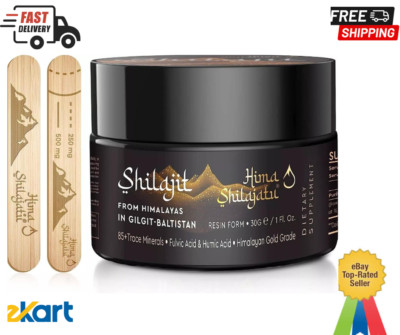 Shilajit Purest Himalayan Shilajit Resin  Gold Grade 100% Pure 85+ Trace Mineral