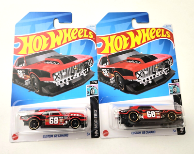 Hot Wheels Custom '68 Camaro Red #81 81/250 - 2024 HW Modified