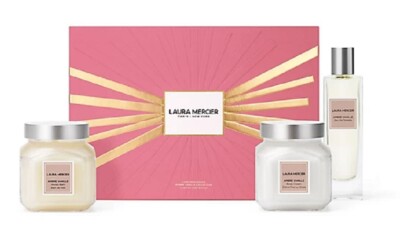Laura Mercier AMBRE Vanille Eau de Toilette Body Cream Honey Bath
