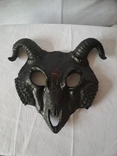 Demon Mask Halloween Masquerade Horror Sheep Skull Horn Head Mask Ram Horn Goat