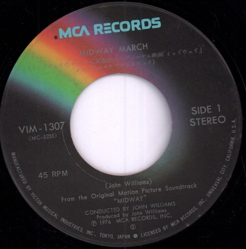 John Williams Midway March 7" vinyl Japan MCA 1976 pic insert sleeve VIM1307 - Bild 4 von 4