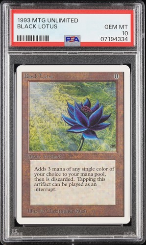Magic the Gathering Black Lotus Unlimited and Power 9 Set PSA 10 MTG Gem Mint
