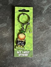 My Lucky Keyring Letter A Luck Of The Irish Ireland Green Novelty