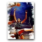 George Gervin #2 Art Card Limited 38/50 Edward Vela Signed (San Antonio Spurs)