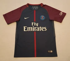 Nike Paris Saint Germain Boys Medium Fly EMIRATES #10 NEYMAR JR Soccer Jersey