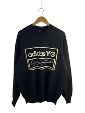 Y-3 U Tech Crew Nit Crew Sweater, XS, Wool, Black, FJ0374