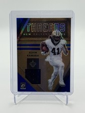 2020 Panini Donruss Optic Football #DK-AK Alvin Kamara Blue Threads (MEM)