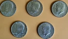 Kennedy Half Dollar 40% Silver - Lot of 5 Coins