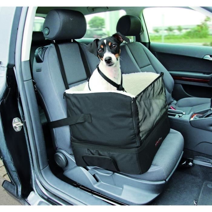 Siège auto pour chiens de petite taille TRIXIE Friends On Tour noir transport sécurisé