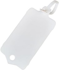 100pcs Reusable Blank Plastic Tags Ties Key Tags 1.45" 2.48" Serrated Tension Se