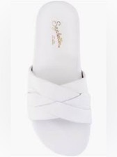 Seychelles Show me Love White Crisscross Slide Slide 10