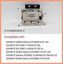 Granzon GPU Water Block For GIGABYTE AORUS RTX3060 TI ELITE/VISION 12G