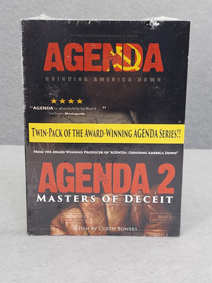 Agenda DVD Twin Pack - Grinding America Down & Agenda 2 Masters Of Deceit SEALED