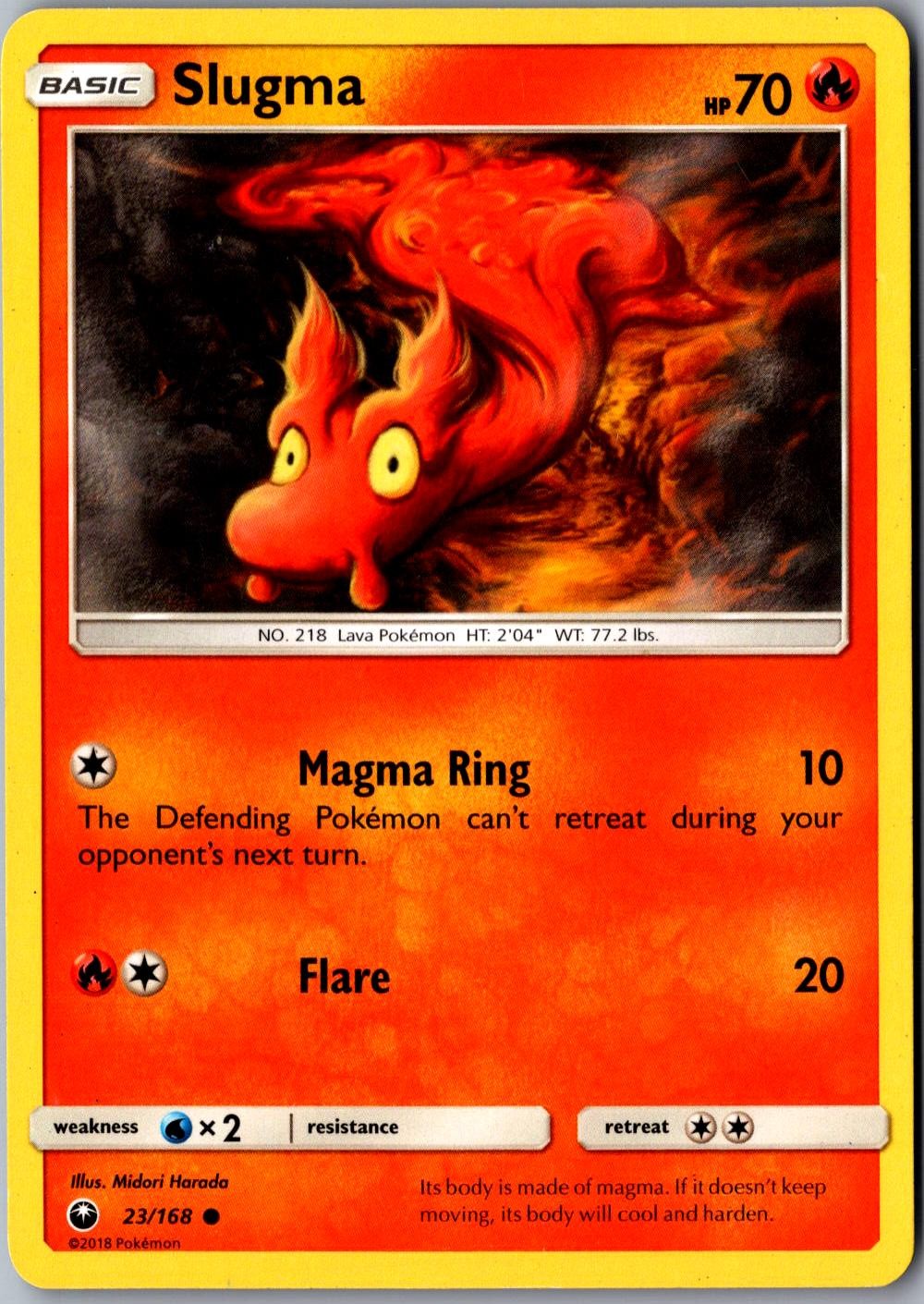 Slugma 23/168 Common SM Celestial Storm LP Pokemon Card
