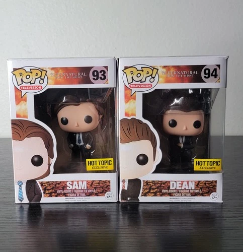 🔥Funko Pop! Supernatural Lot: Sam #93 & Dean #94 In FBI Disguise Hot Topic!🔥