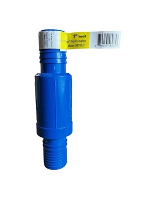 Apollo 1'' Blue Twister ABTSLC1 Polypropylene Telescoping Pipe Repair Coupling