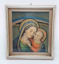 Maria Kind Kirche Deko Vitrine Sammler Antik Kunstdruck Retro