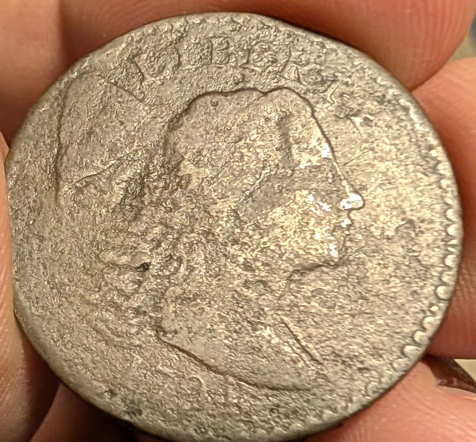 1794 S-51 R-5 Scarce  Liberty Cap Large Cent Coin 1c  - Image 3 of 4