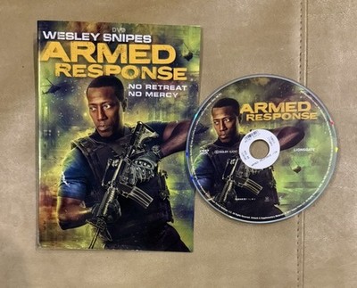 Armed Response (2017) DVD & Art NO CASE Action Thriller Wesley Snipes