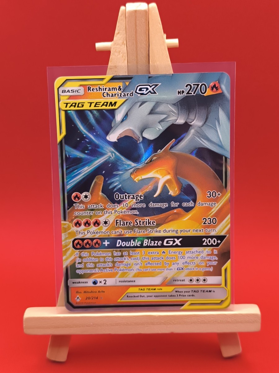 Reshiram & Charizard Tag GX 20/214 Unbroken Bonds Ultra Rare