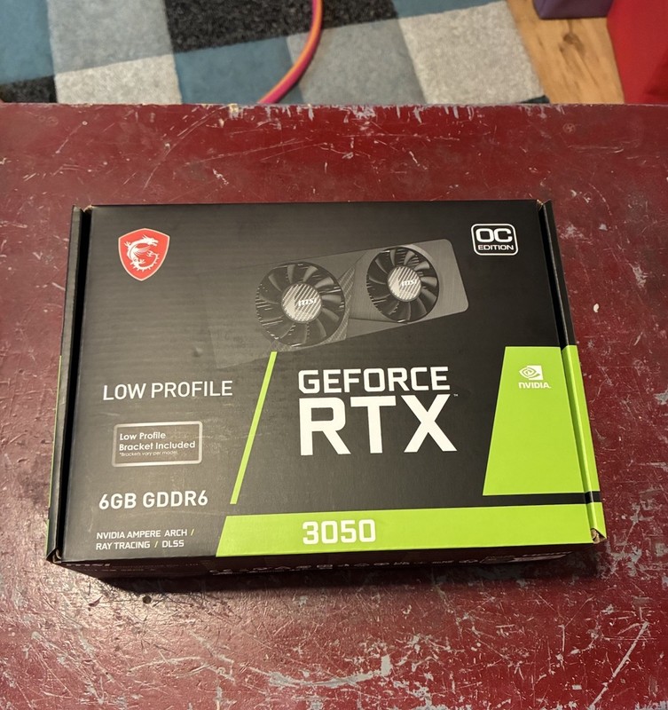 MSI GeForce RTX 3050 LP 6GB OC GDDR6 NVIDIA Low Profile Graphics Card