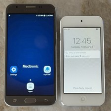 2 Mint Smartphone Devices Apple iPod Touch 6 Samsung Galaxy J3