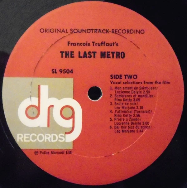 Georges Delerue - Francois Truffaut's The Last Metro (Original Soundtrack Record - Image 4 of 4