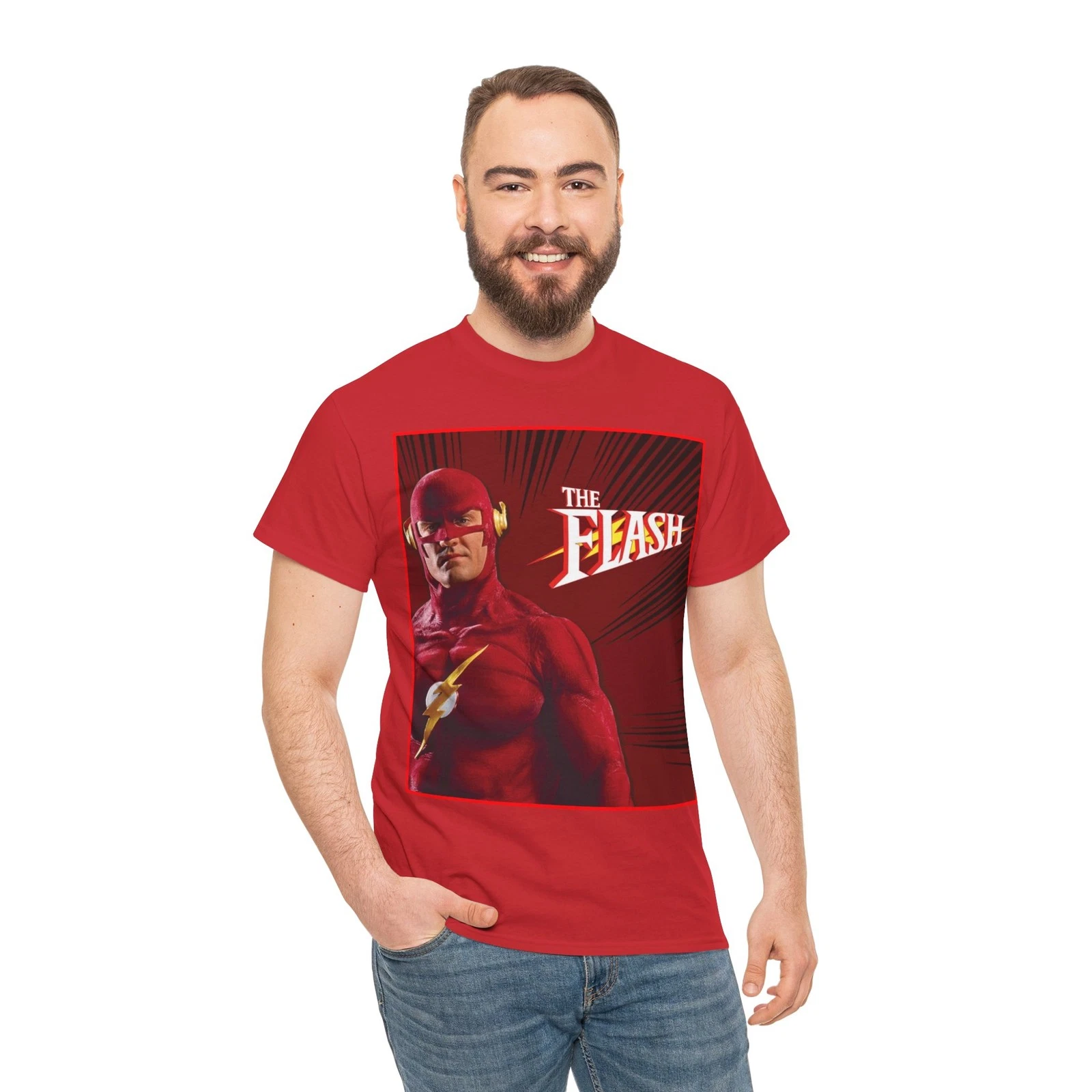 Flash T-Shirt - John Wesley Shipp - DC Comics 1990s TV Series - Barry Allen