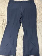 Greg Norman Men's Navy Blue Stretch Chino Pants 40x30 Performance Tech Golf