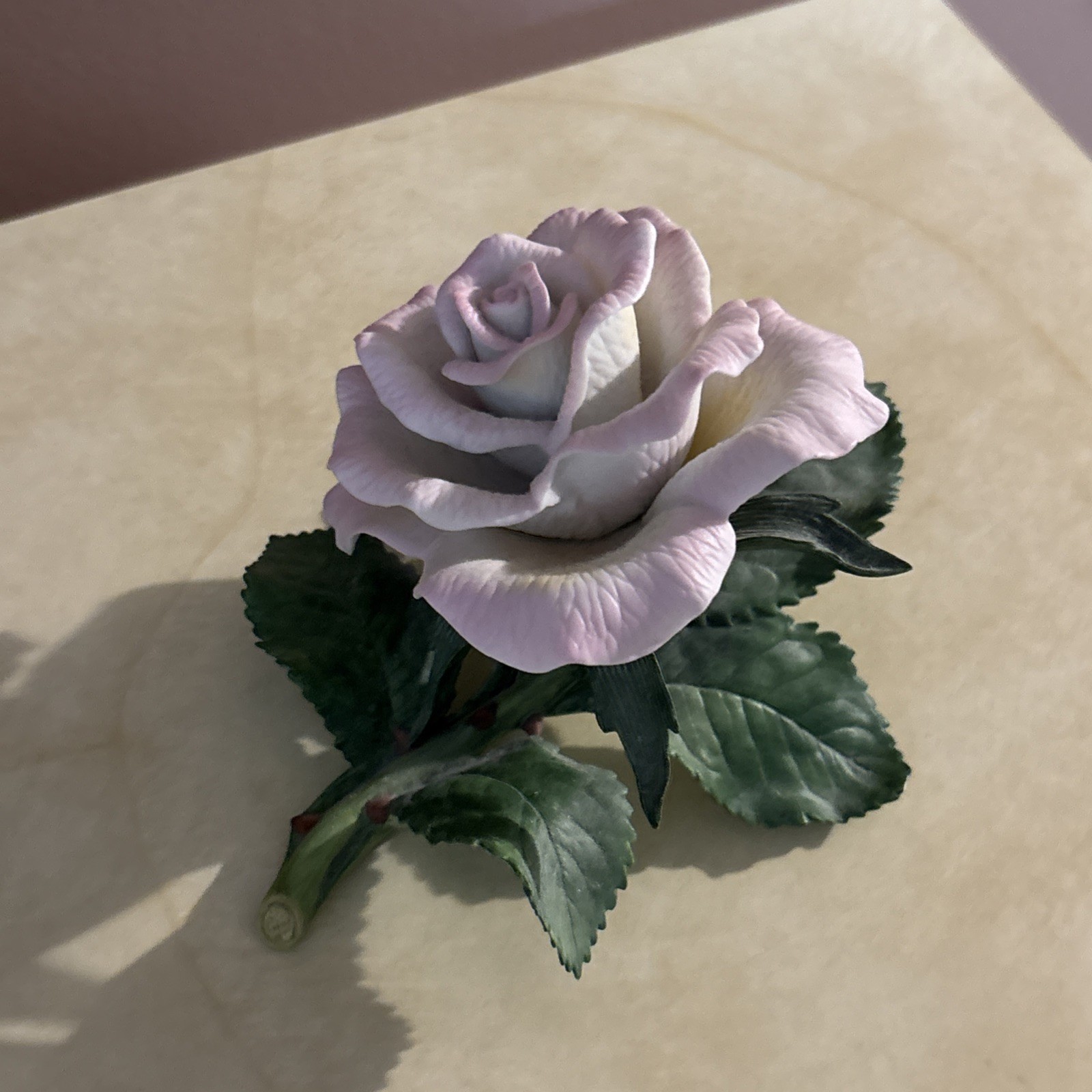 1989 Lenox Tea Rose Garden Flower Collection Porcelain Sculpture Figurine