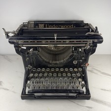 Vintage Black UNDERWOOD No. 5 STANDARD TYPEWRITER Early 1900’s. Serial#: 63237 thumbnail