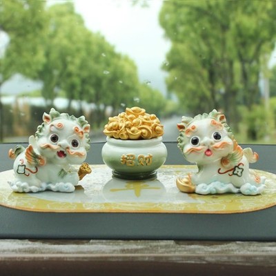 Pixiu Statue Schreibtisch Auto Armaturenbrett Ornament für Restaurant Wohnzimmer
