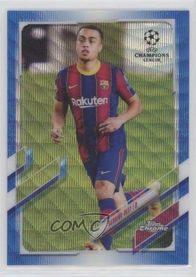 2020-21 Topps Chrome UEFA Champions League 75/75 Sergino Dest #8 Rookie RC 00q8