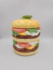 Double Cheese Burger Cookie Jar Oggi Corporation USA American Diner Series 1993