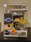 Signed JOHNNY YONG BOSCH One Piece Sabo Funko Pop Inscribed Autograph PSA COA