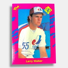 1990 Classic Update Pink Travel Edition - Larry Walker #T16 (RC)