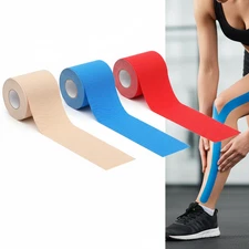 3 Pack Precut Kinesiology Tape Rolls Workout Muscle Tape for Pain Relief Recover