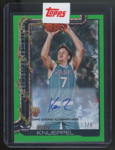 Kon Knueppel #BCA-KO 2025 Topps Holiday Autograph card